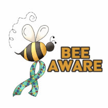 Bee Aware Autism Awareness photo sculptures by doonidesigns Bee Aware Autism Awareness photo sculptures