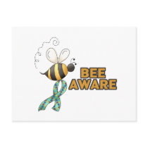 Bee Aware Autism Awareness Postcards