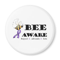 Bee Aware - Lupus Awareness Refrigerator Magnets