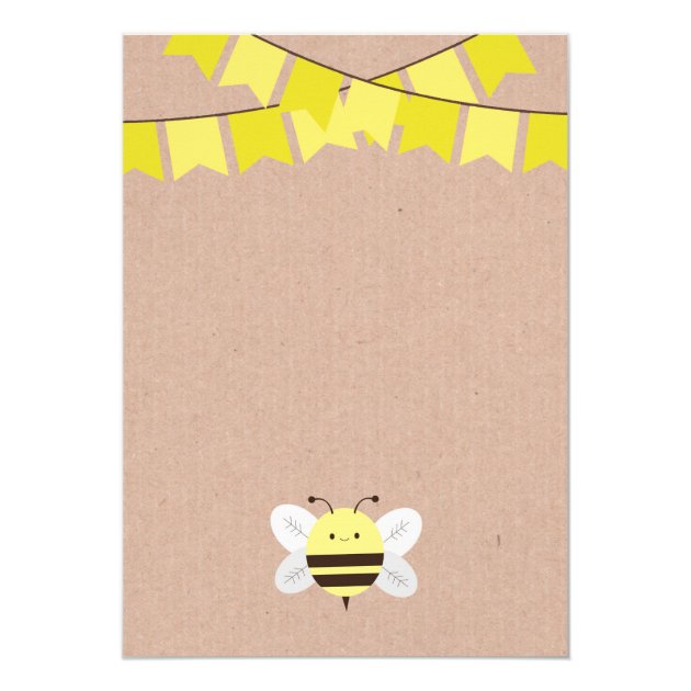 Bee Baby Shower Invitation