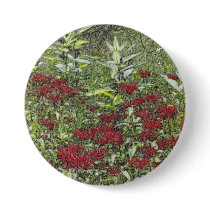 Bee Balm and Milkweed 1 Bookmark buttons by MyBookmarks Bee Balm and Milkweed 1 Bookmark buttons