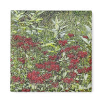 Bee Balm and Milkweed 1 Bookmark magnets by MyBookmarks Bee Balm and Milkweed 1 Bookmark magnets