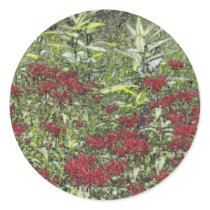 Bee Balm and Milkweed 1 Bookmark stickers