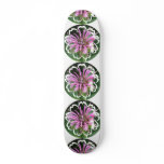 Bee Balm Flower Skateboard