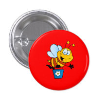 Bee Bees Bug Bugs Insect Cute Cartoon Animal Pinback Buttons