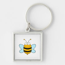 Bee Bees Bug Bugs Insect Cute Cartoon Animal Key Chain