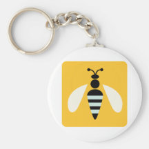 Bee Bees Bug Bugs Insect Cute Cartoon Animal Key Chains