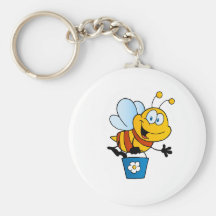 Bee Bees Bug Bugs Insect Cute Cartoon Animal Keychains