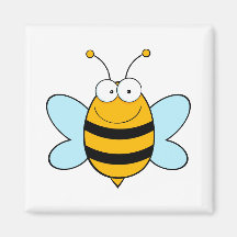 Bee Bees Bug Bugs Insect Cute Cartoon Animal Magnet