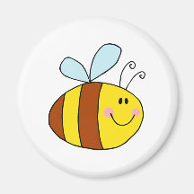 Bee Bees Bug Bugs Insect Cute Cartoon Animal Refrigerator Magnet