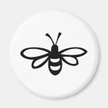 Bee [black] fridge magnet