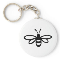 Bee [black] keychain
