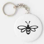 Bee [black] keychain