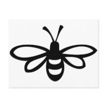 Bee [black] postcards