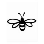 Bee [black] postcard