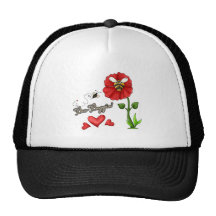 Bee Boppin Bee on Flower Trucker Hat