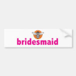 Bee bridesmaid bumper sticker
