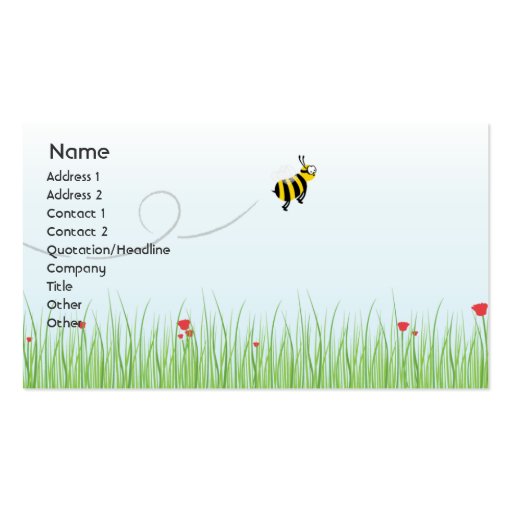 Bee - Business Business Card (front side)