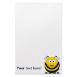 Bee cartoon personalized stationery