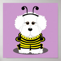 "BEE"chon Bichon Frise Halloween Posters