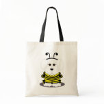 "Bee"chon Whimsical Bichon Frise Bumble Bee bags