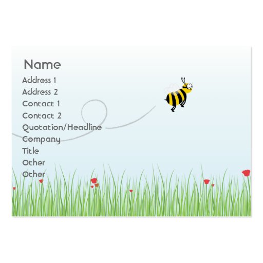 Bee - Chubby Business Cards (front side)