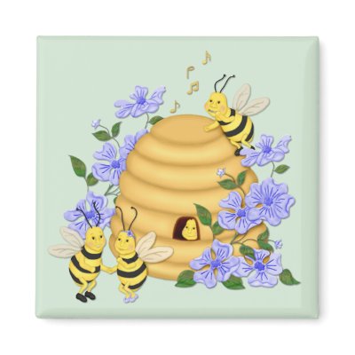 Bee Dance Fridge Magnet by Spice