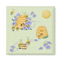 Bee Dance Party Fridge Magnet