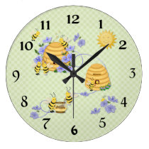 Bee Dance Party Wall Clock