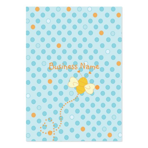 Bee-Dotted Business Card Templates (back side)