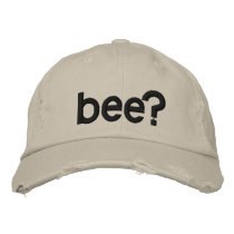 bee? embroidered hats