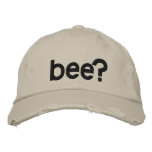 bee? embroidered hats