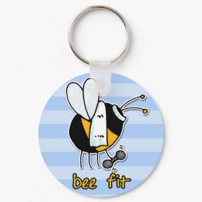 bee fit key chain by cfkaatje