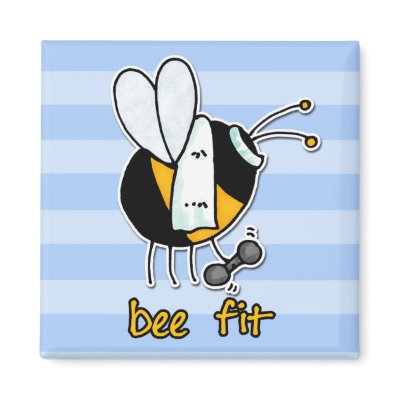 bee fit refrigerator magnet by cfkaatje