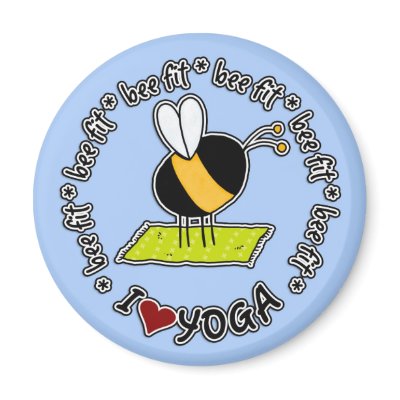 bee fit - yoga magnet by cfkaatje