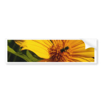 Bee Flower bumper stickers by Debrene Bee Flower bumper stickers