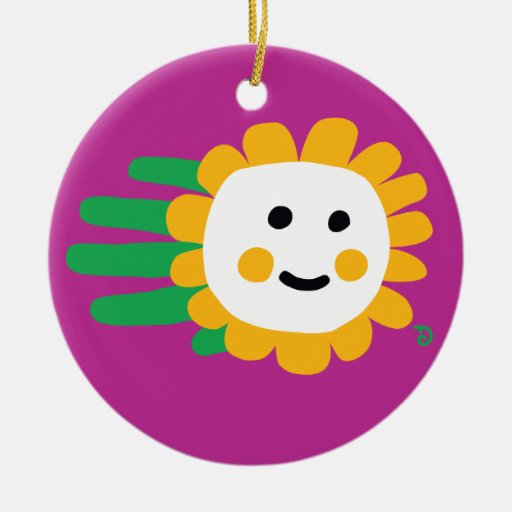 Bee & Flower ornament