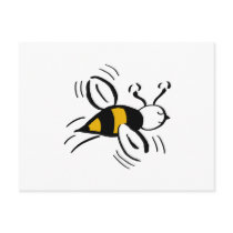 Bee Free Honey and Black Postcard