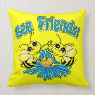 Bee Friends Throw Pillows