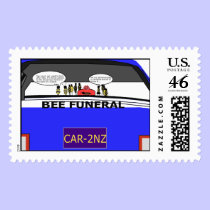 Bee Funeral Stamp stamps