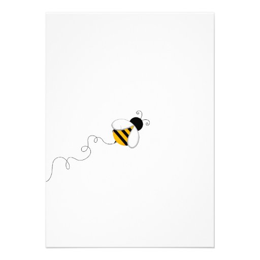Bee Gender Reveal Invitation