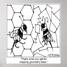 Bee Geometry Poster