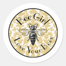 Bee Girl Sticker