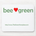Bee Green mousepad by GreenHoneybee Bee Green mousepad