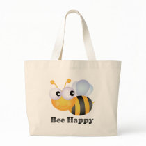 Bee Happy Canvas Bag