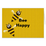 Bee Happy Bumblebee Greeting Card