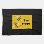 Bee Happy Bumblebee Kitchen Towels