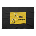 Bee Happy Bumblebee Kitchen Towels kitchen towels