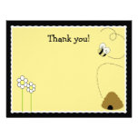 Bee Happy Bumblebee *Matte Finish* Thank you card Custom Announcement