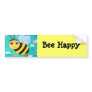Bee Happy Bumper Sticker
